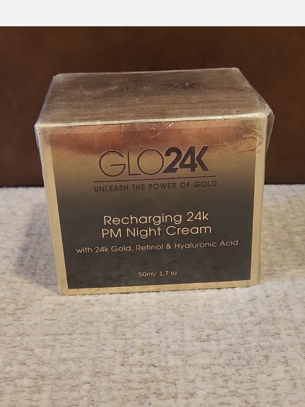 GLO24K Recharging 24K PM Night Cream, BNWT